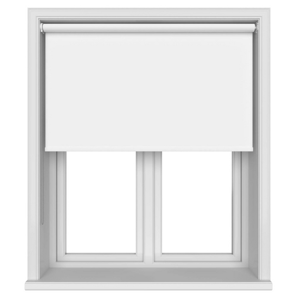White Blockout Recess Fit Roller Blinds